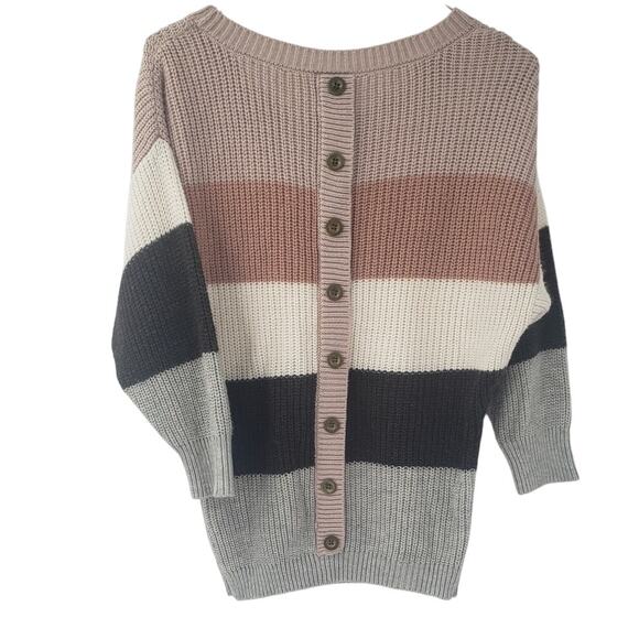 MISIA Striped Color Block Sweater Womens Size Medium M - Picture 6 of 6